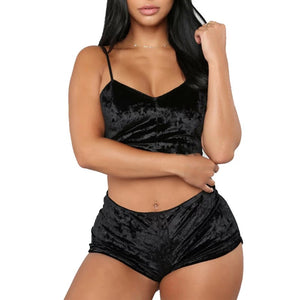 Plus size 2 piece velvet set