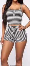 Load image into Gallery viewer, 2 piece striped sleepwear
